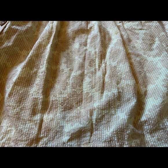 Maeve Anthropologie yellow floral sleeveless button down dress - Picture 4 of 5